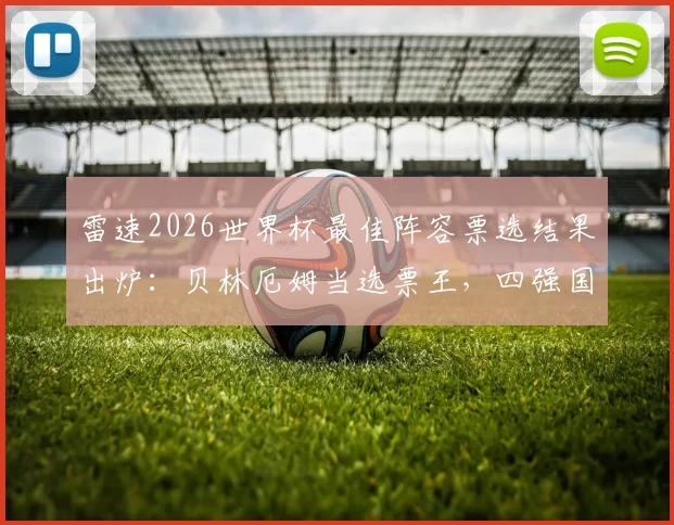 雷速2026世界杯最佳阵容票选结果出炉：贝林厄姆当选票王，四强国贡献9人，完整名单及球员表现解析